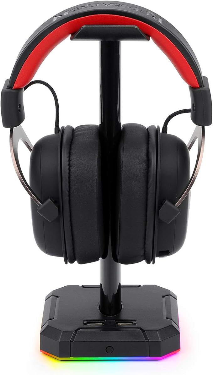 Redragon Ha300 Scepter Pro Headset Stand, Rgb Backlit Gaming Headphone Stand