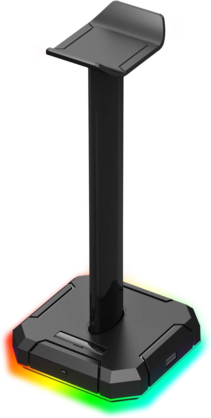 Redragon Ha300 Scepter Pro Headset Stand, Rgb Backlit Gaming Headphone Stand