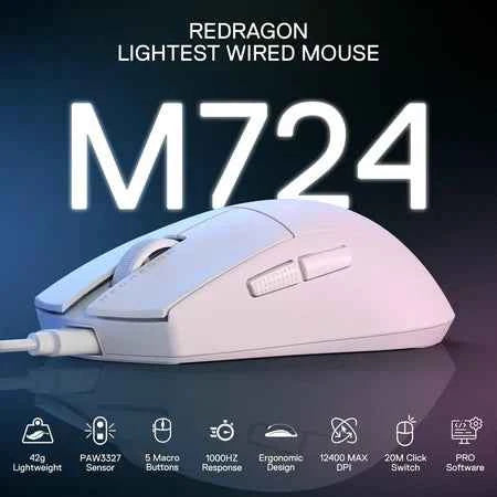 Redragon K1ng M724 Wired Gaming Mouse