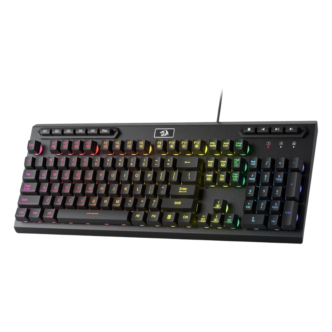 Redragon K513 Rgb Membrane Gaming Keyboard, Standard 104 Keys Linear