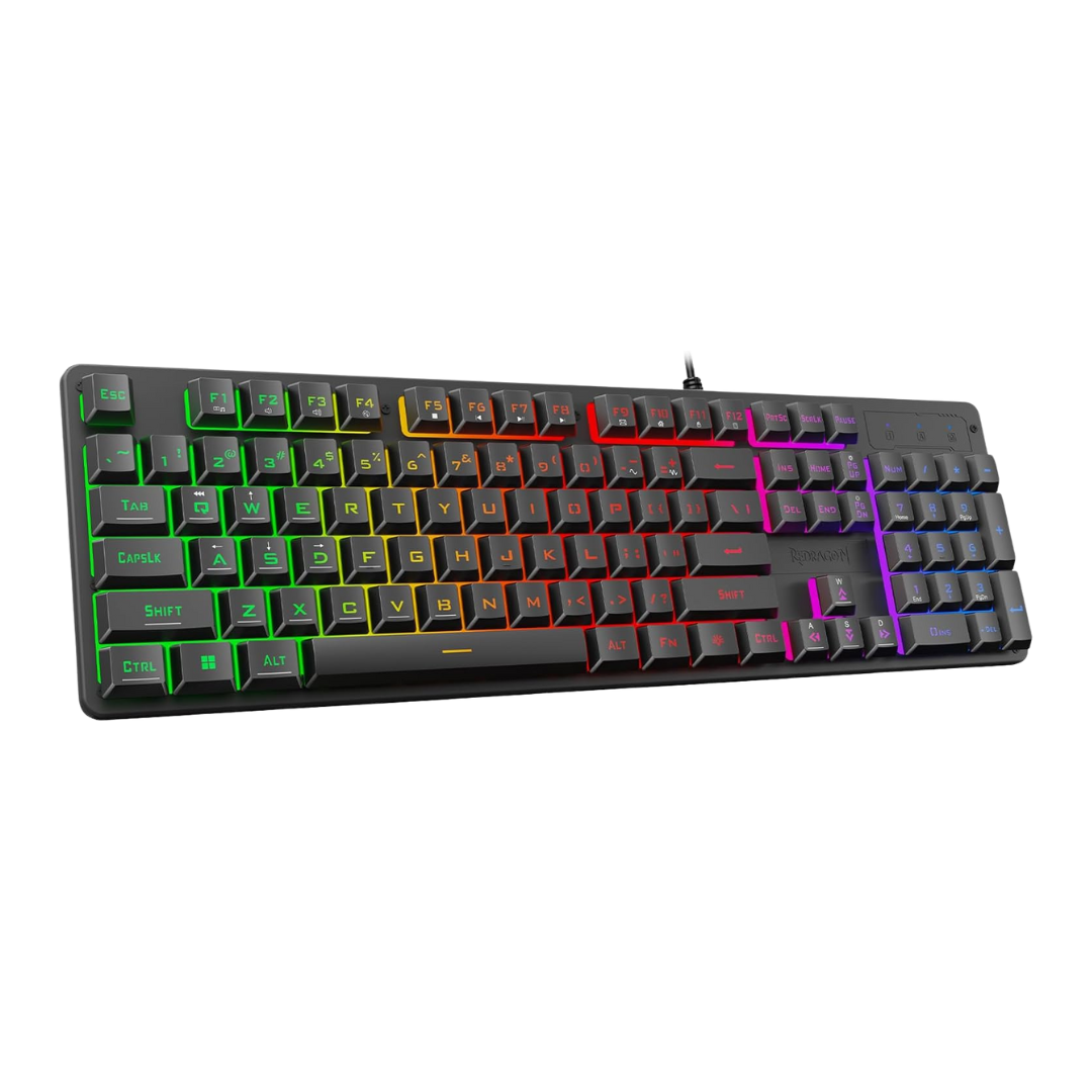 Redragon K521 Upgrade Rainbow Led Gaming Keyboard, 104 Keys