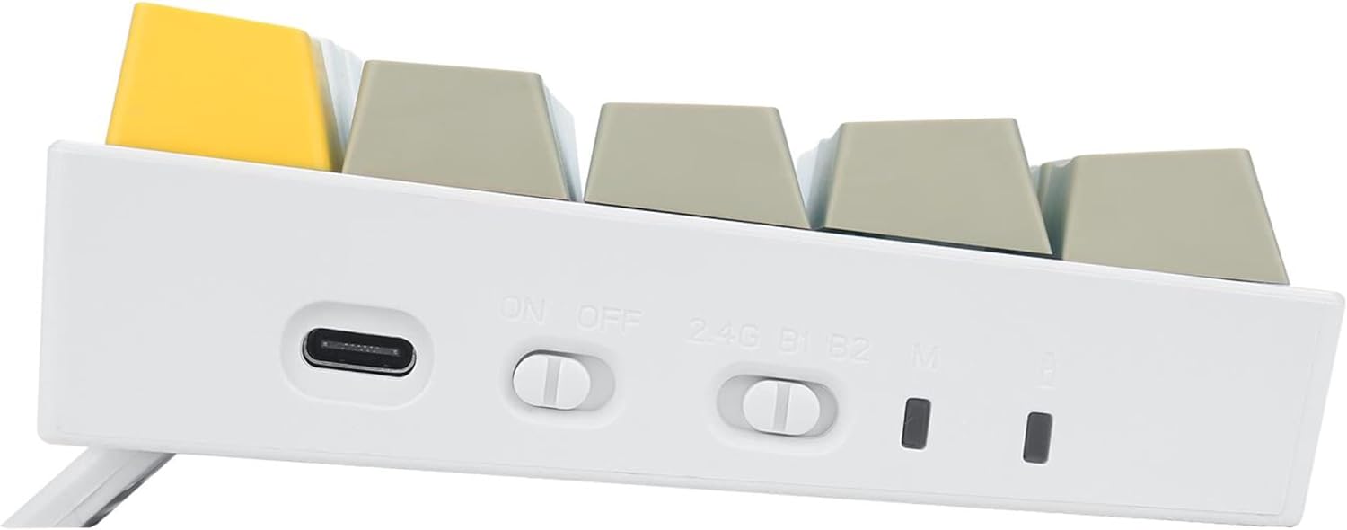 Redragon K530 Draconic Pro Rgb 60% Gaming Wireless Mechanical Keyboard – Brown Switches (yellow, White & Grey)