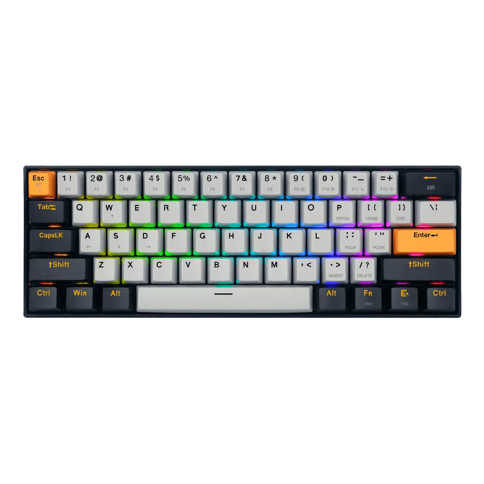 Redragon K530 Draconic Pro Rgb 60% Gaming Wireless Mechanical Keyboard – Brown Switches (black & Grey)