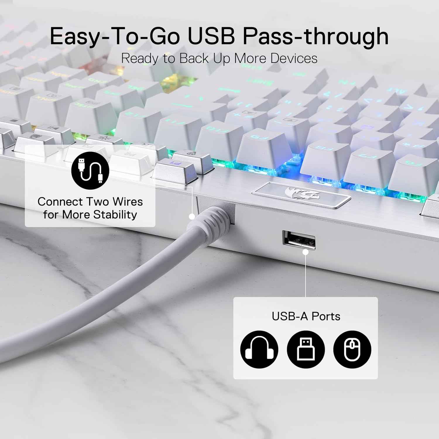 Redragon K550 Rgb Gaming Keyboard, 104 Keys + 12 Macro g Keys Wired Mechanical