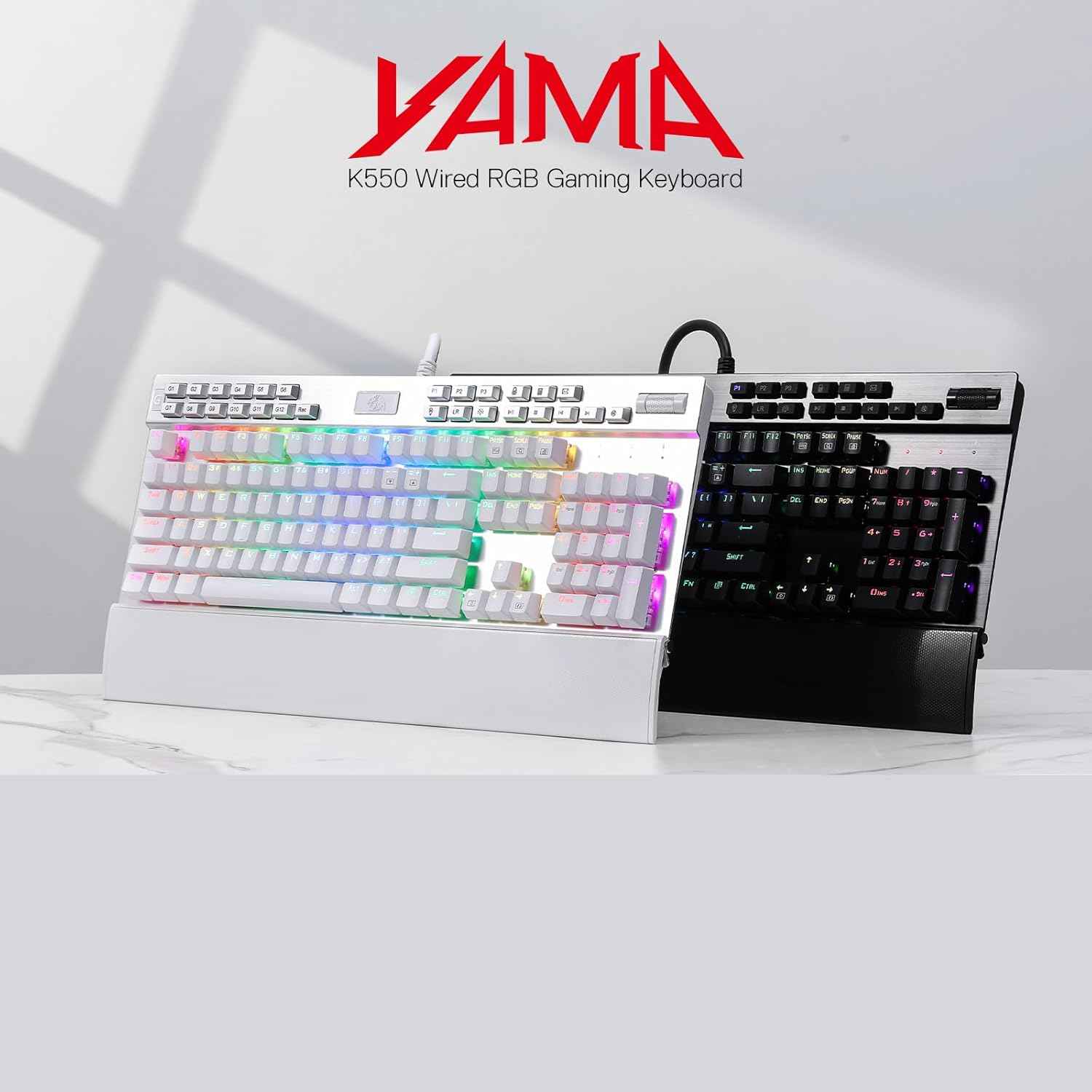 Redragon K550 Rgb Gaming Keyboard, 104 Keys + 12 Macro g Keys Wired Mechanical