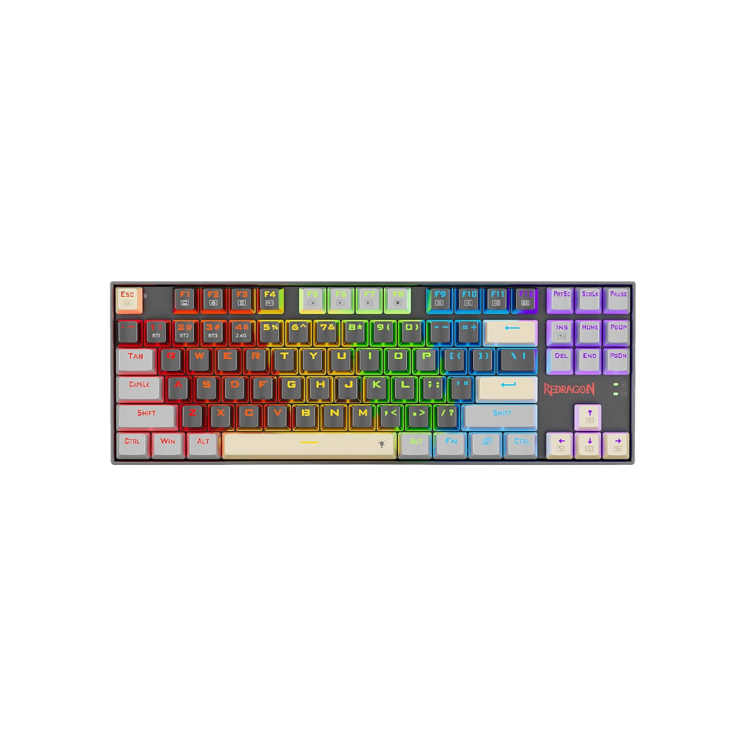 Redragon K552 Mechanical Gaming Keyboard, 87-key Compact (eclipse Gilded)