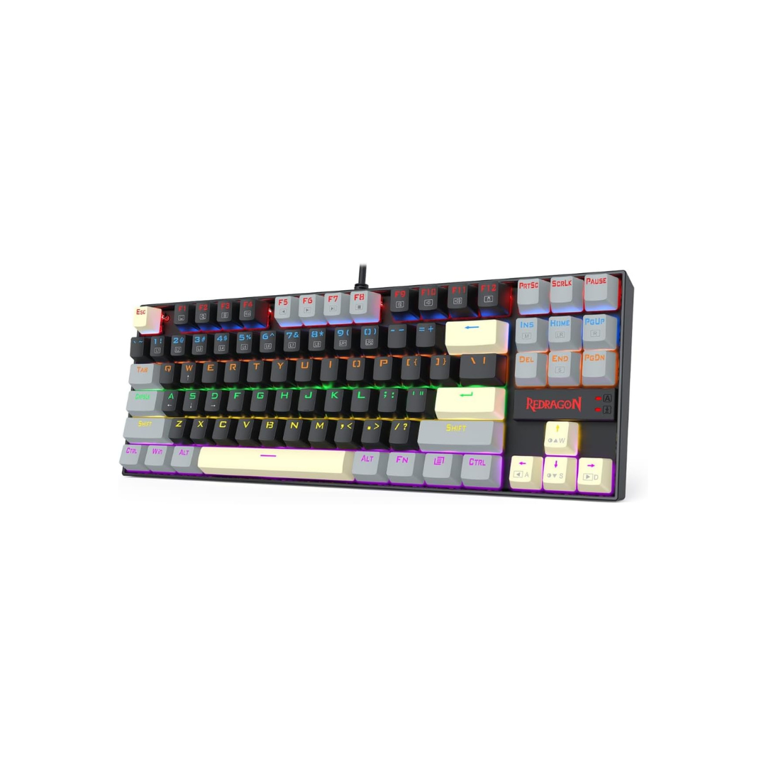 Redragon K552 Mechanical Gaming Keyboard, 87-key Compact (eclipse Gilded)