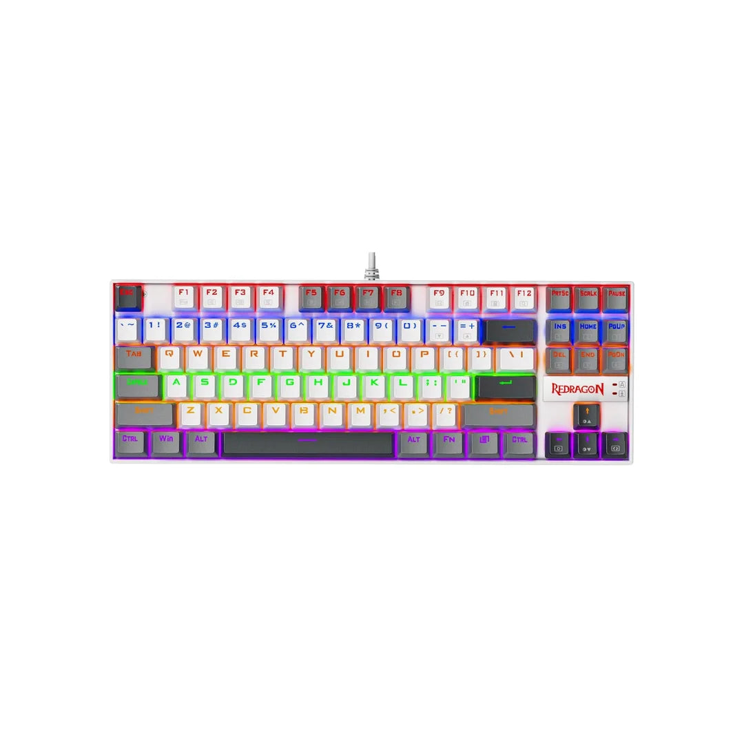 Redragon k552 mechanical gaming keyboard 87-key compact (polar monolith) - keyboard
