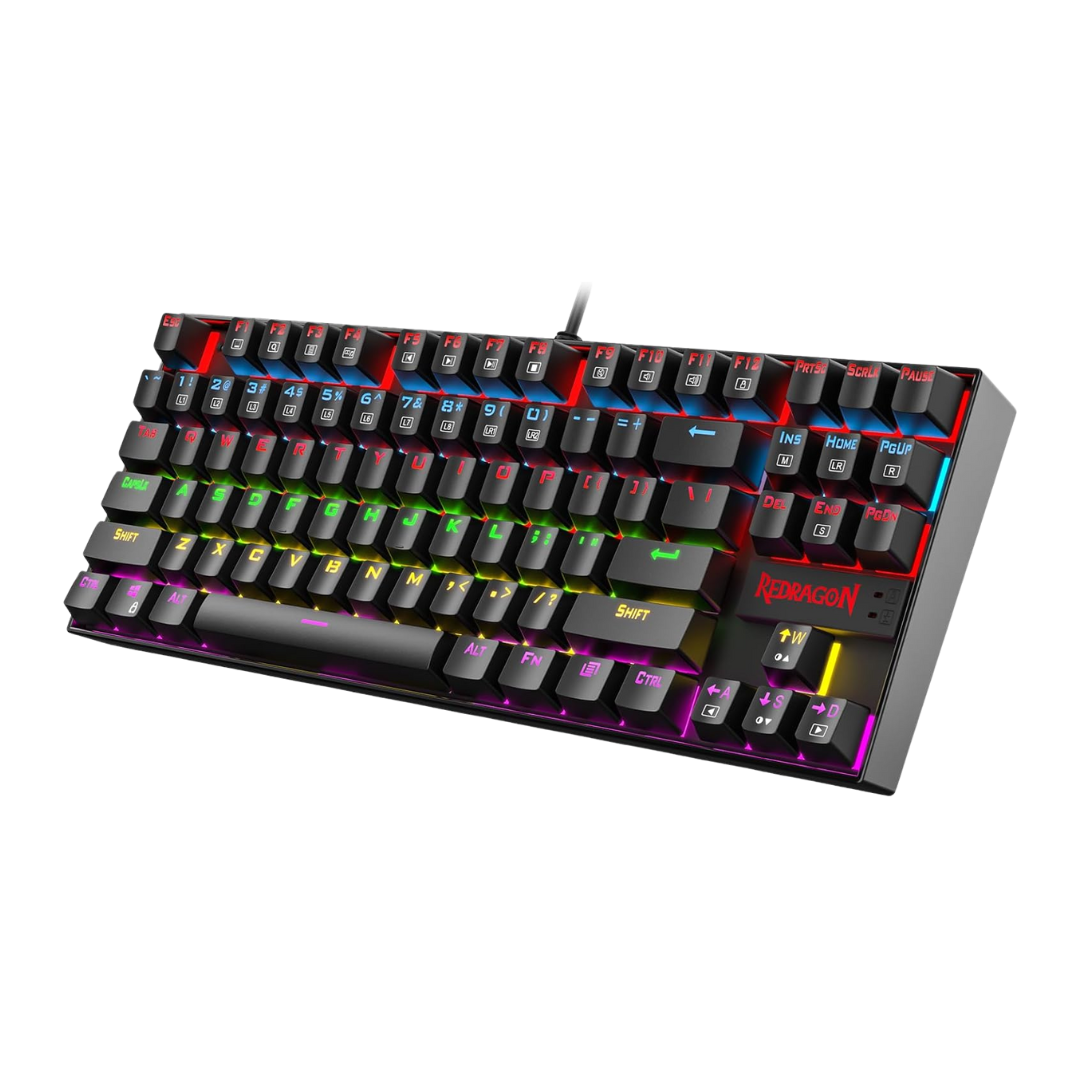 Redragon K552 Mechanical Gaming Keyboard English , Led Gaming Keyboard With, 87