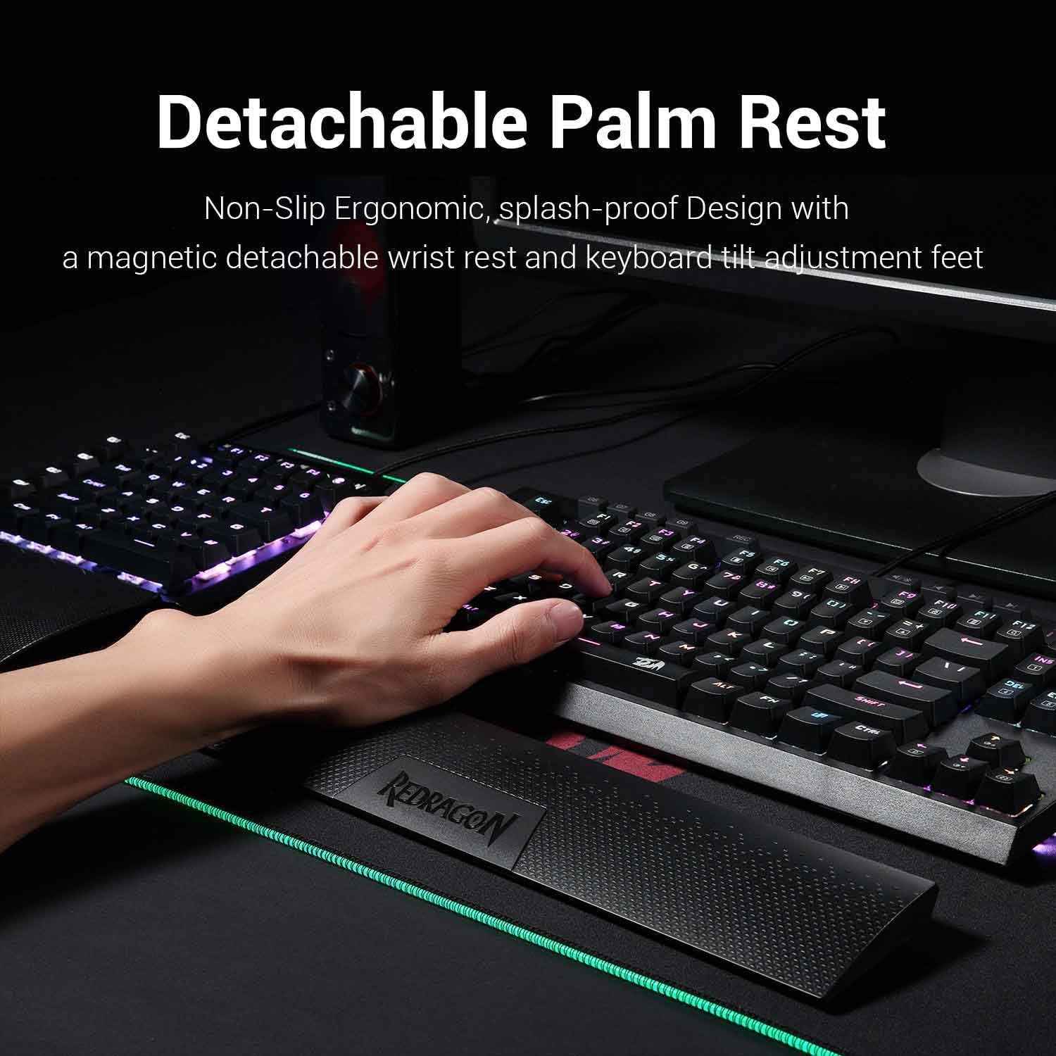 Redragon K588 Rgb Backlit Mechanical Gaming Keyboard with Programmable Keys