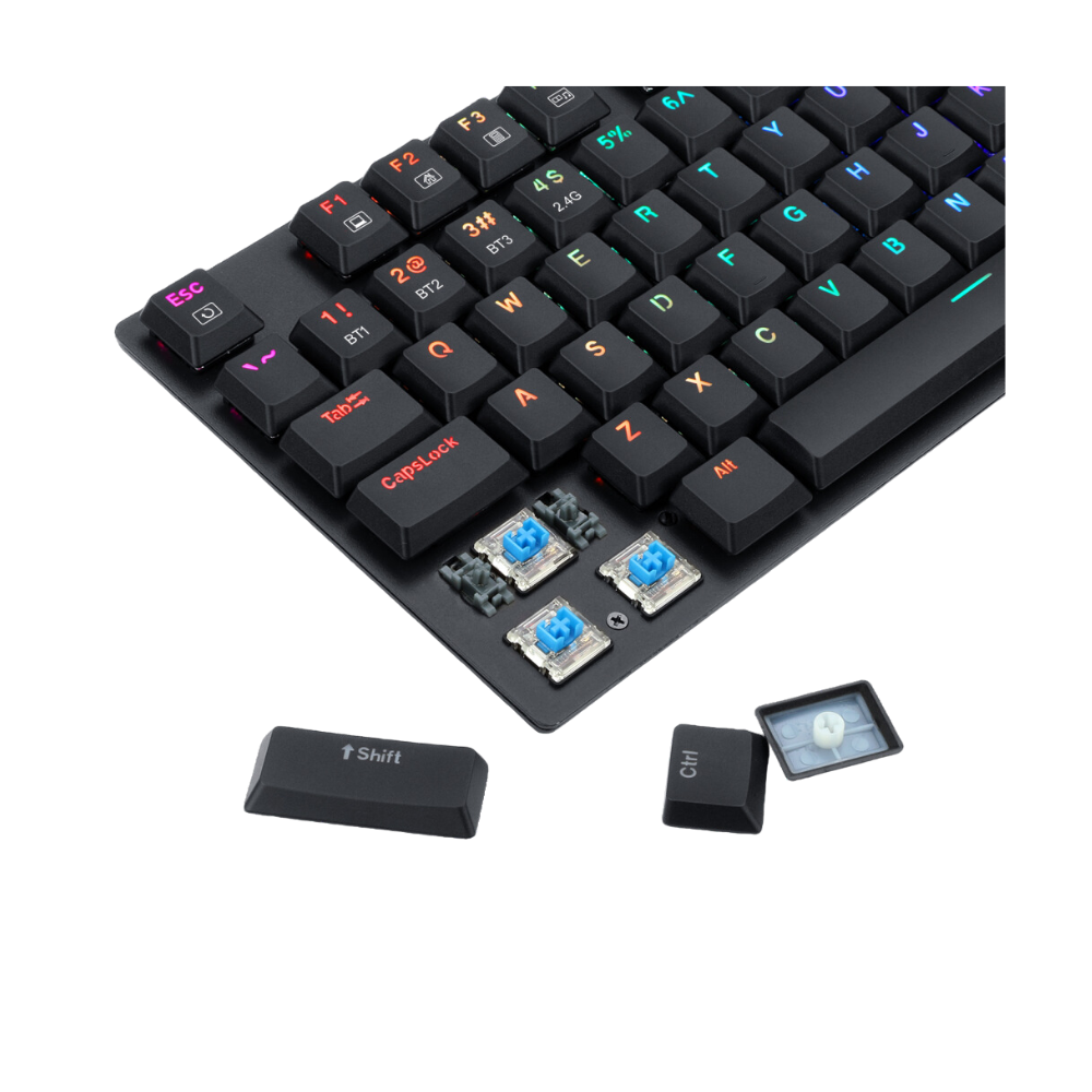 Redragon K607p-kbs Wireless 2.4g and Bluetooth Gaming Keyboard - Gameonjo