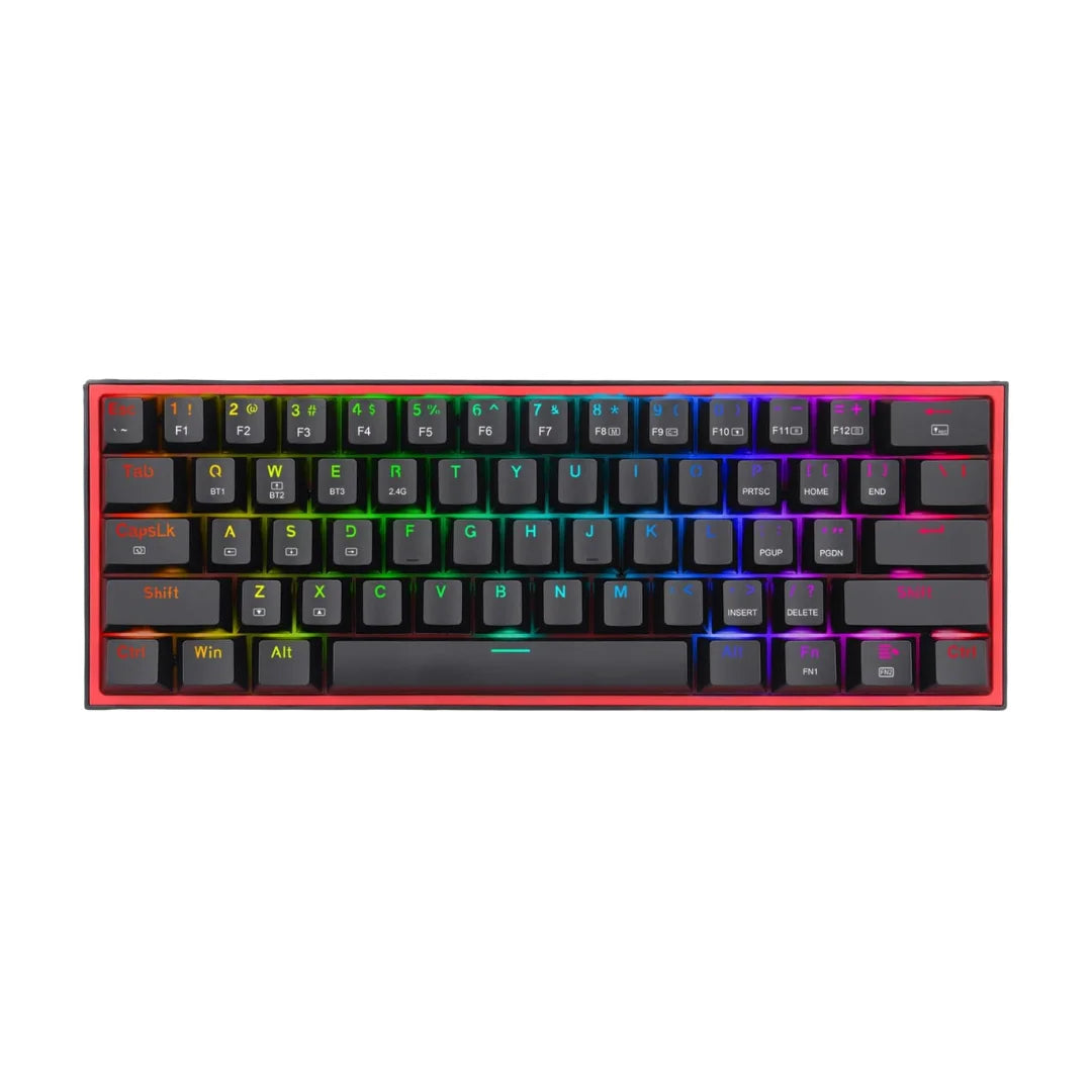 Redragon k616 fizz pro 60% wirless /wired rgb gaming keyboard 61 keys - keyboard