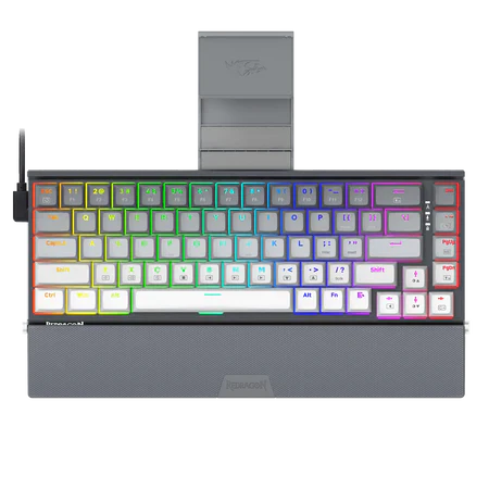 Redragon K641 Shaco Pro 60% Aluminum Rgb Mechanical Keyboard, Bluetooth/2.4ghz/wired 3-mode Default Title