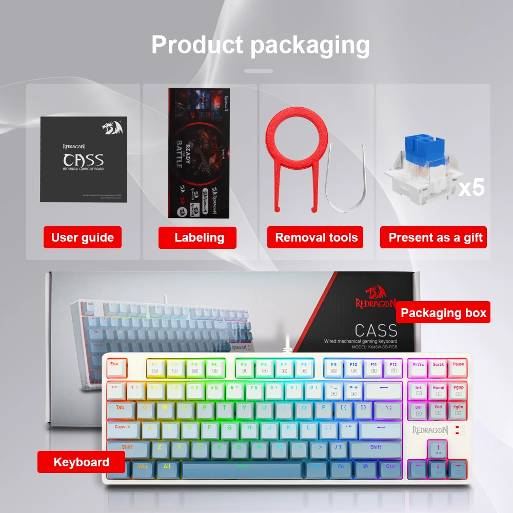 Redragon K645w 87 Key Rgb Mechanical Gaming Keyboard - Gameonjo