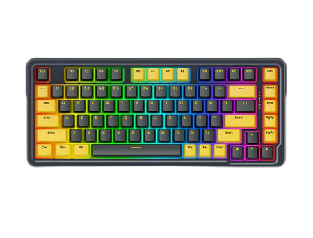 Redragon K649 78% Wired Gasket Rgb Gaming Keyboard - Gold Melt Switch Default Title