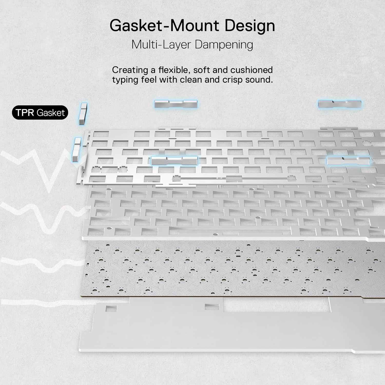 Redragon K649 Pro 78% Wireless Gasket Rgb Gaming Keyboard, 3-modes 82 Keys