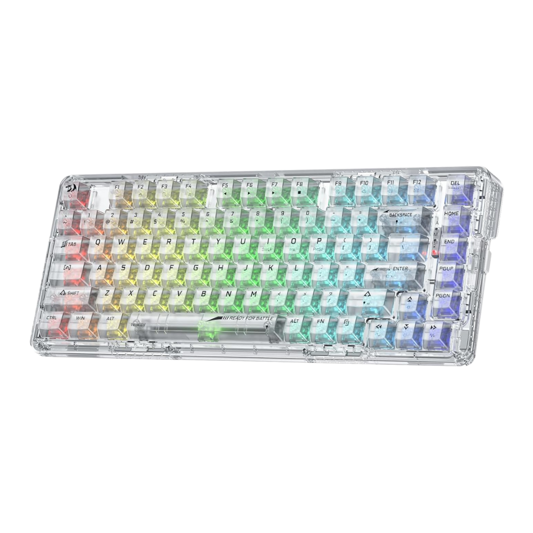 Redragon K649 Pro 78% Wireless Gasket Rgb Gaming Keyboard, 3-modes 82 Keys