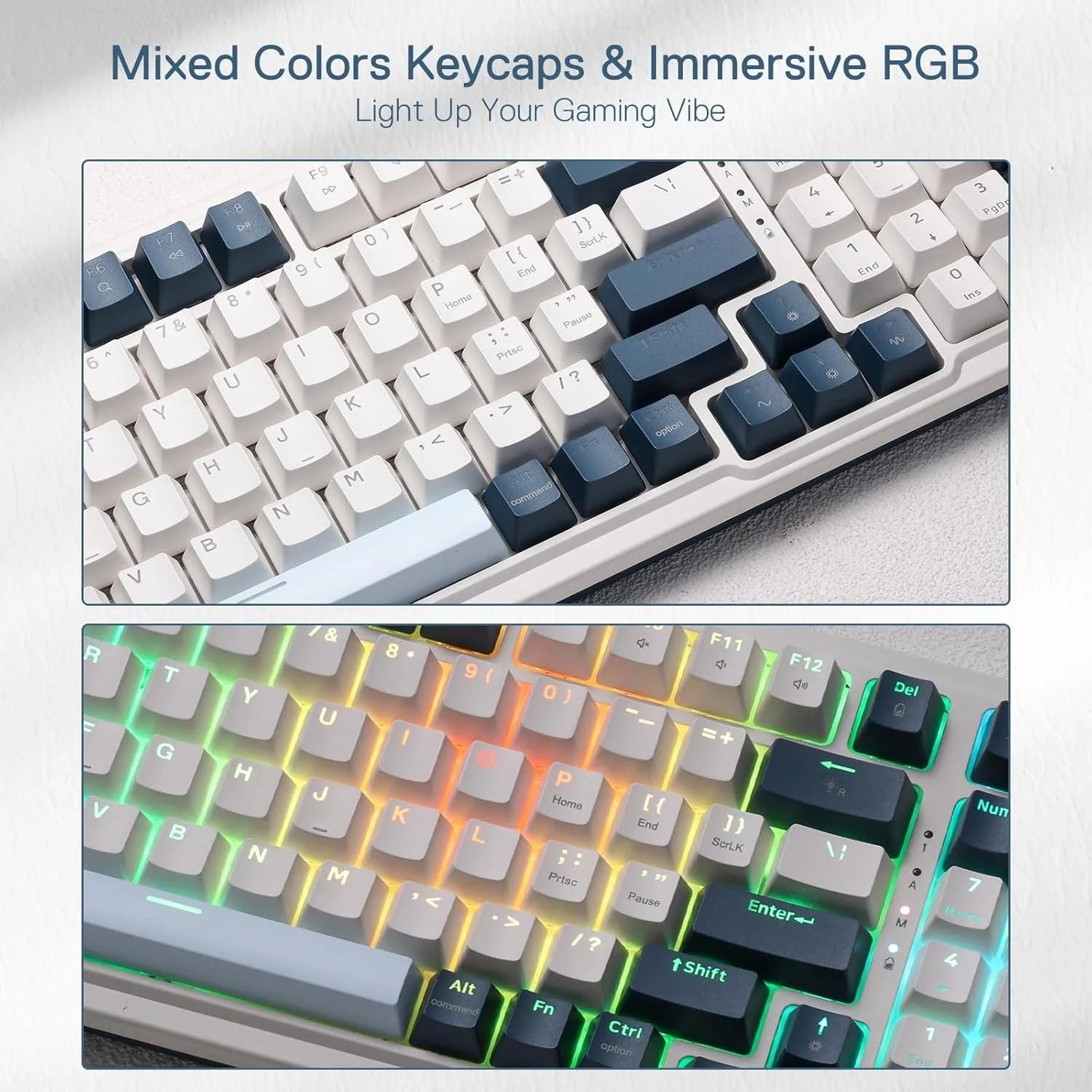 Redragon k686 pro 98 keys wireless gasket rgb gaming keyboard - gradient black - keyboard