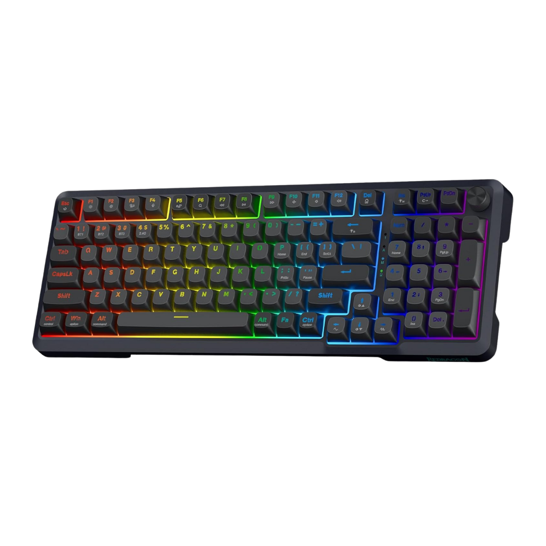 Redragon K688 Wireless Mechanical Keyboard, 3 Mode Gasket Mounted Rgb Gaming - Gameonjo
