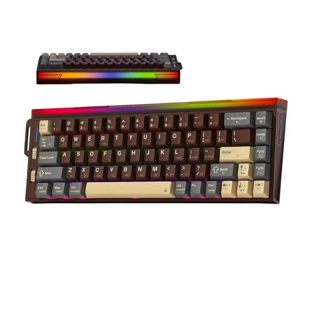 Redragon k752 wireless mechanical keyboard 60% gasket mount gaming keyboard with rgb backlit creamy sound tri-mode