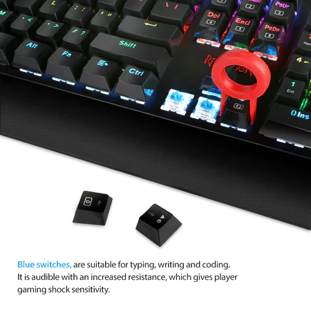 Redragon Kala K557RGB Keyboard - RGB Mechanical Gaming Keyboard with Customizable Backlighting - Gameonjo - Video Games and PC Gaming Store in Jordan
