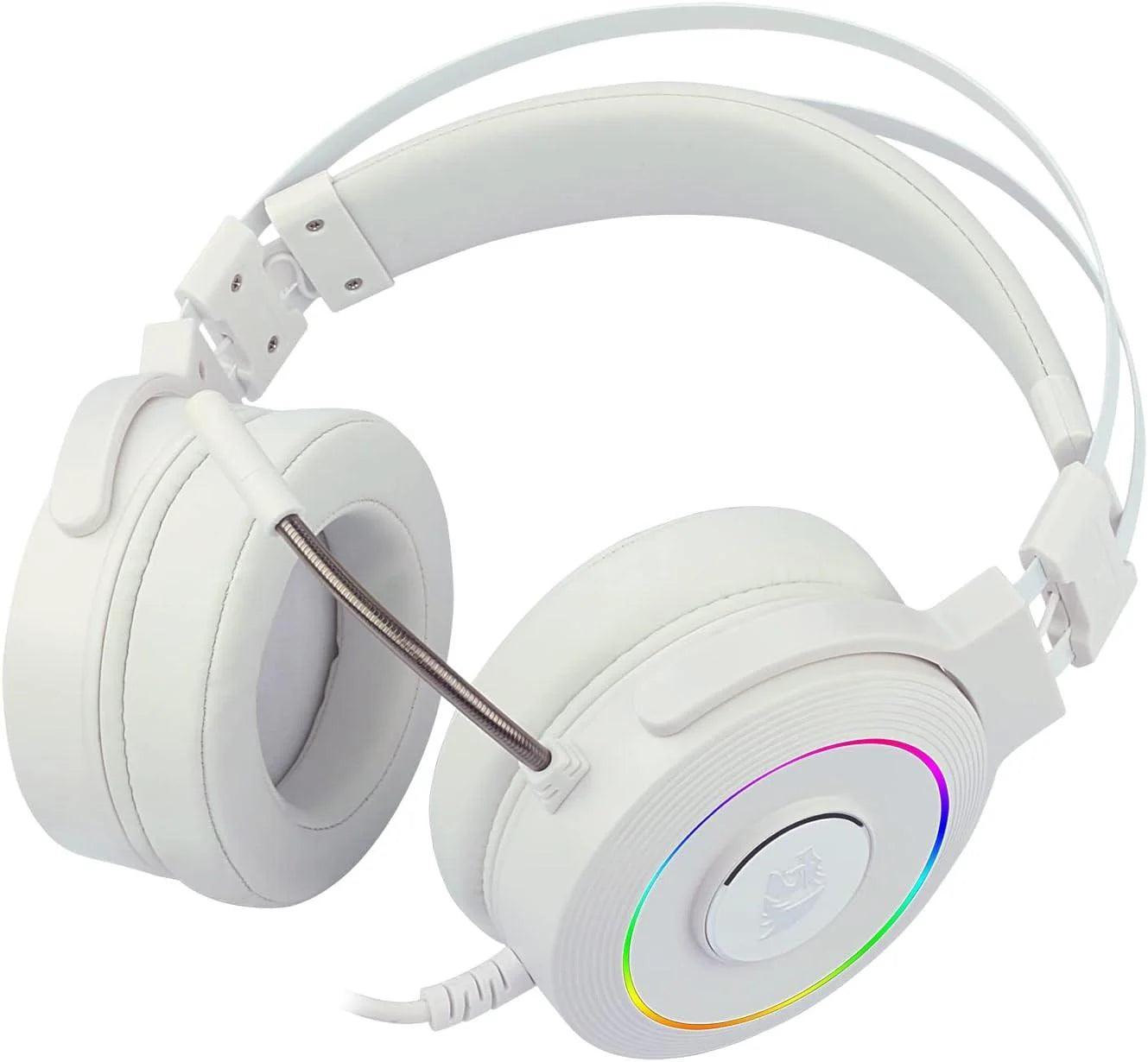 Redragon lamia 2 h320 white usb rgb gaming headset w/stand