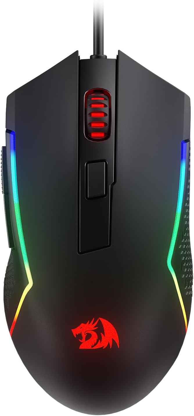 Redragon M616 Rgb Gaming Mouse, 10000 Dpi Wired Optical Mouse with 6