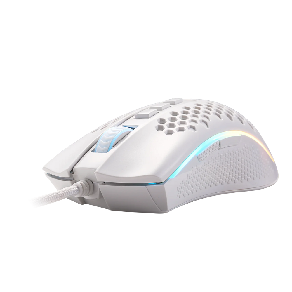 Redragon M808 Storm White Lightweight Rgb Gaming Mouse - Gameonjo