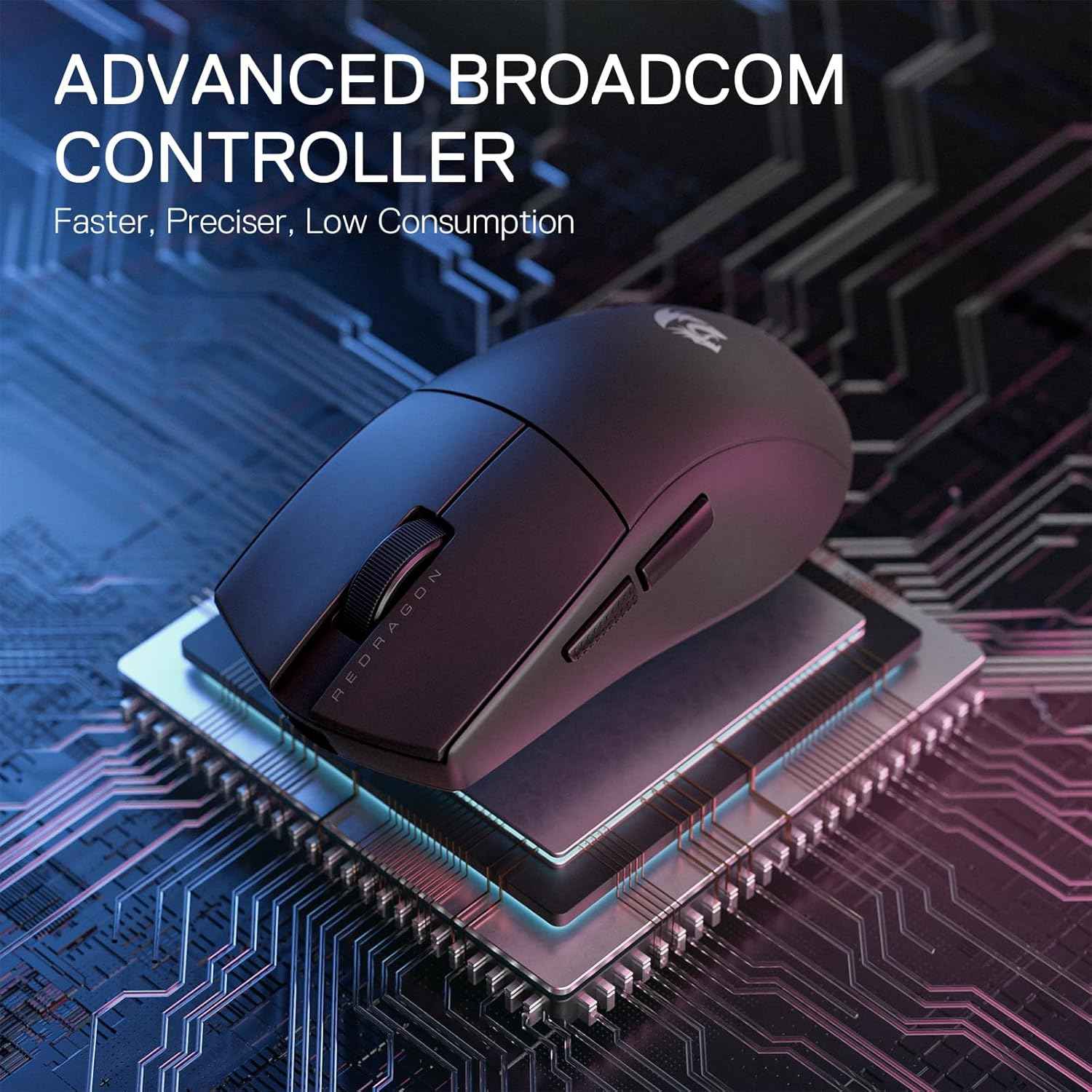 Redragon M916 Pro 3-mode Wireless Gaming Mouse 4k (26000 Dpi)