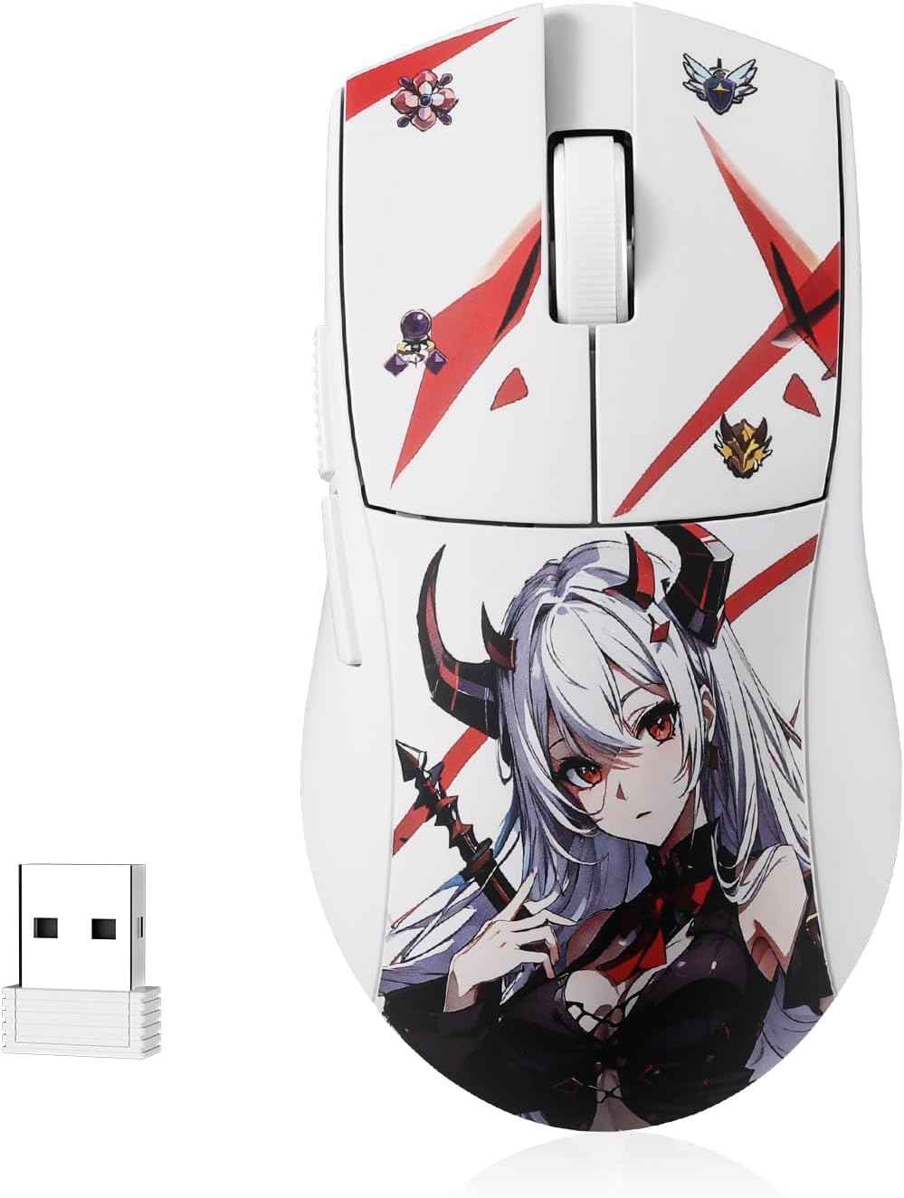 Redragon M916ak Pro 3-mode Anime Gaming Mouse, 42g Ultra-light 26k Dpi Gaming