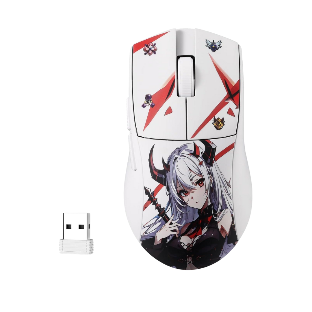 Redragon m916ak pro gaming mouse - 3-mode anime design 42g ultra-light 26k dpi - mouse