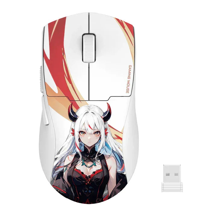 Redragon m918ak 3-mode wireless gaming mouse 55g lightweight 26k dpi mouse w/ergonomic natural grip build full