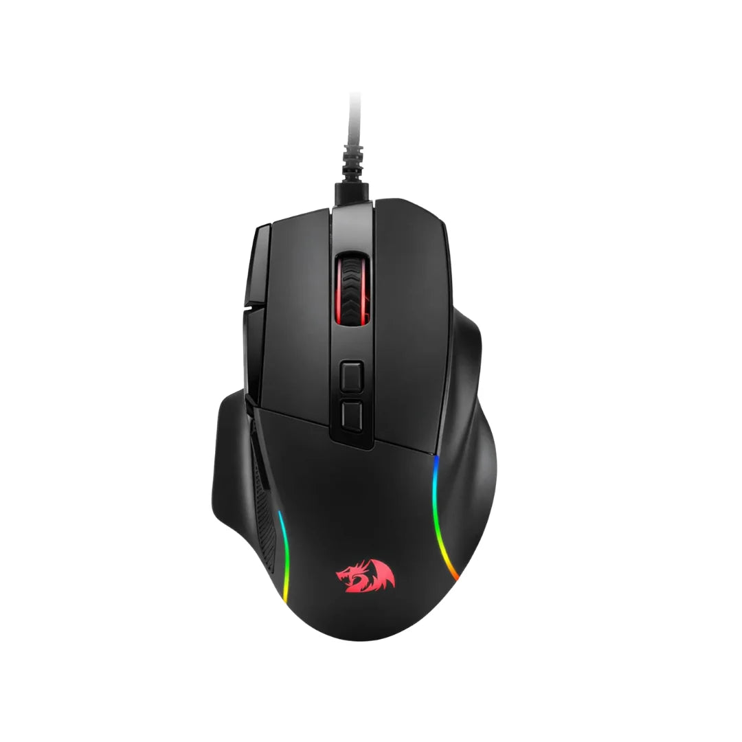 Redragon m925 wired gaming mouse 24,000 max dpi optical gaming mouse with 10 programmable buttons ergonomic natural