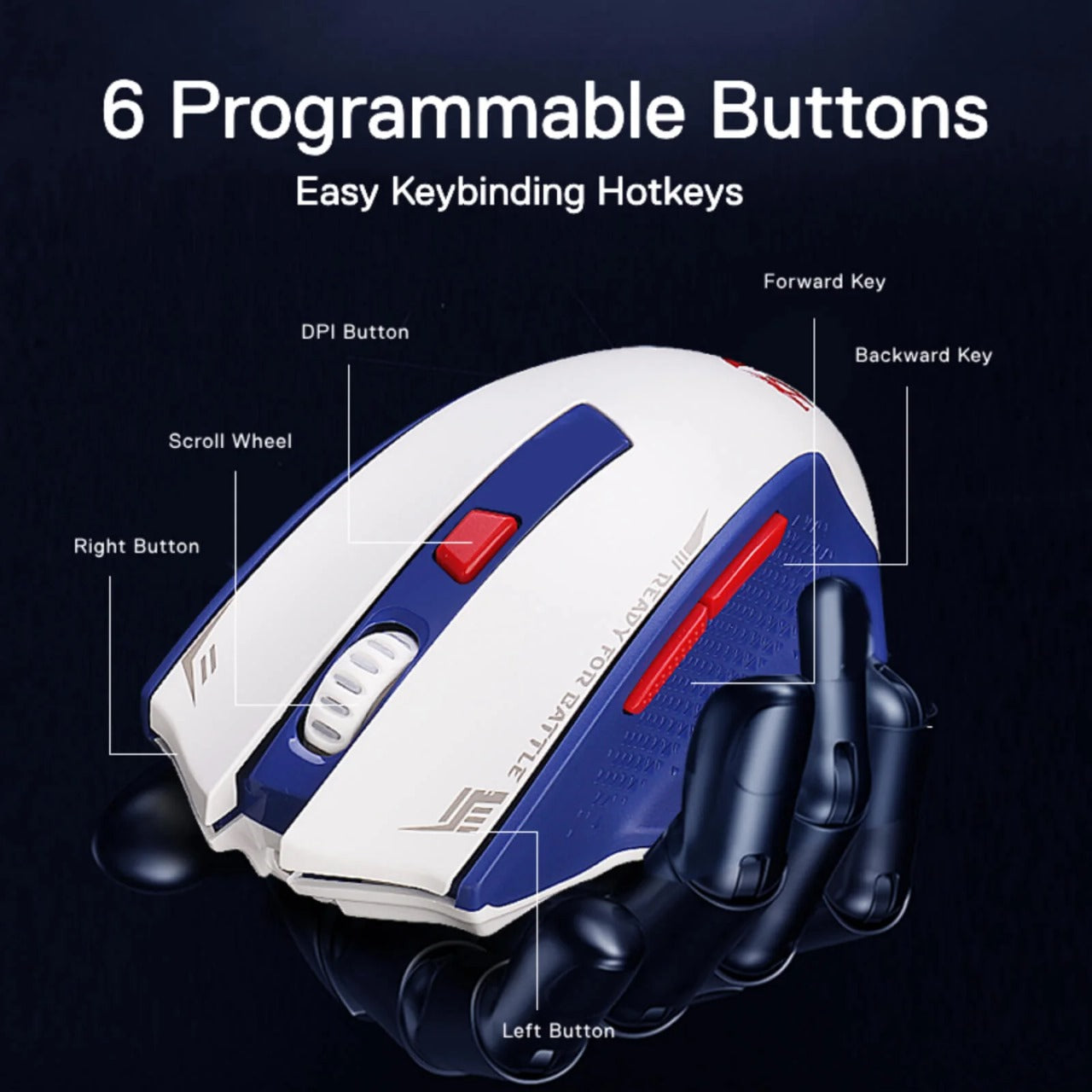 Redragon M994 Wireless Bluetooth Gaming Mouse - Gameonjo