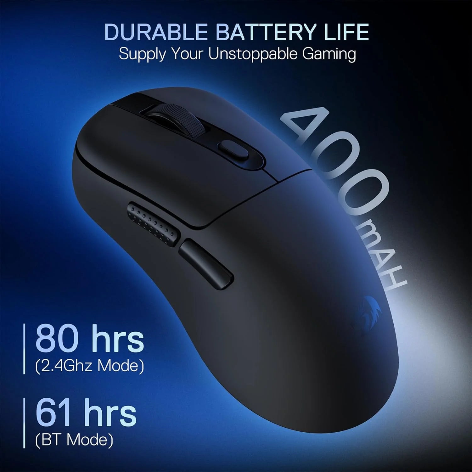 Redragon m998 lightweight wireless gaming mouse with rgb magnetic charging dock bt/2.4g wireless/wired optical mice