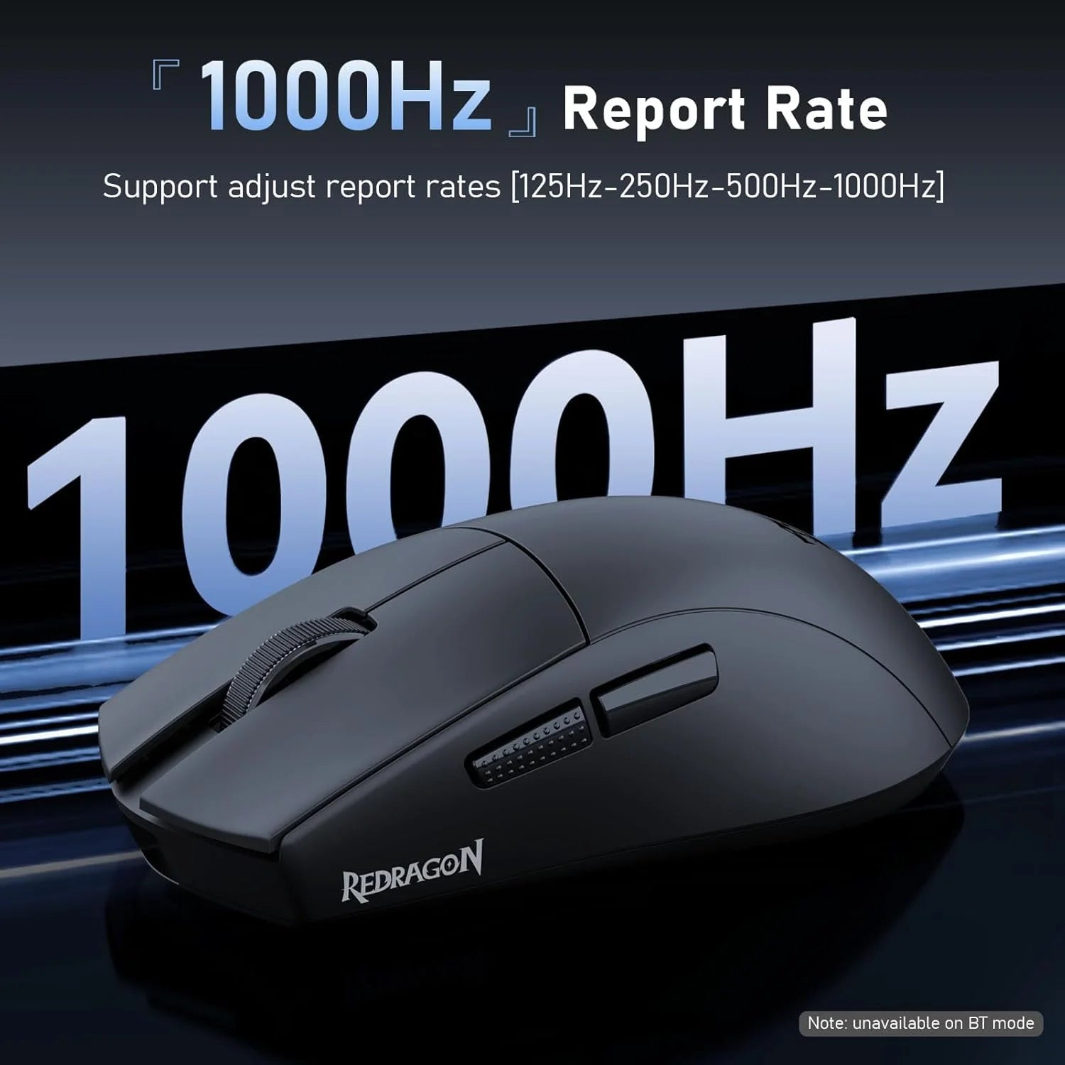 Redragon m999 wireless gaming mouse with stand 45000 dpi