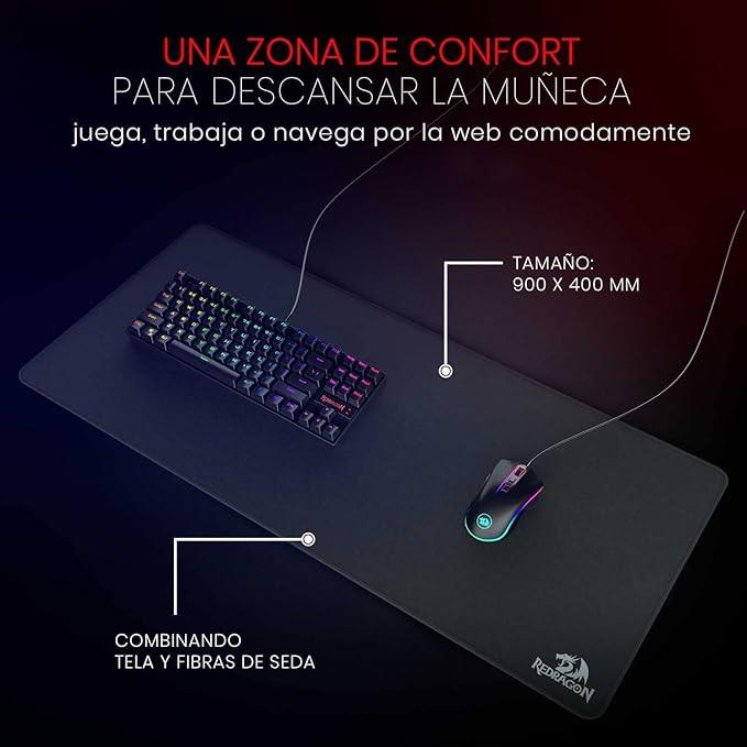Redragon P032 Flick XL Mouse Pad - Waterproof with Stitched Edges for Work and Gaming - Gameonjo - Video Games and PC Gaming Store in Jordan