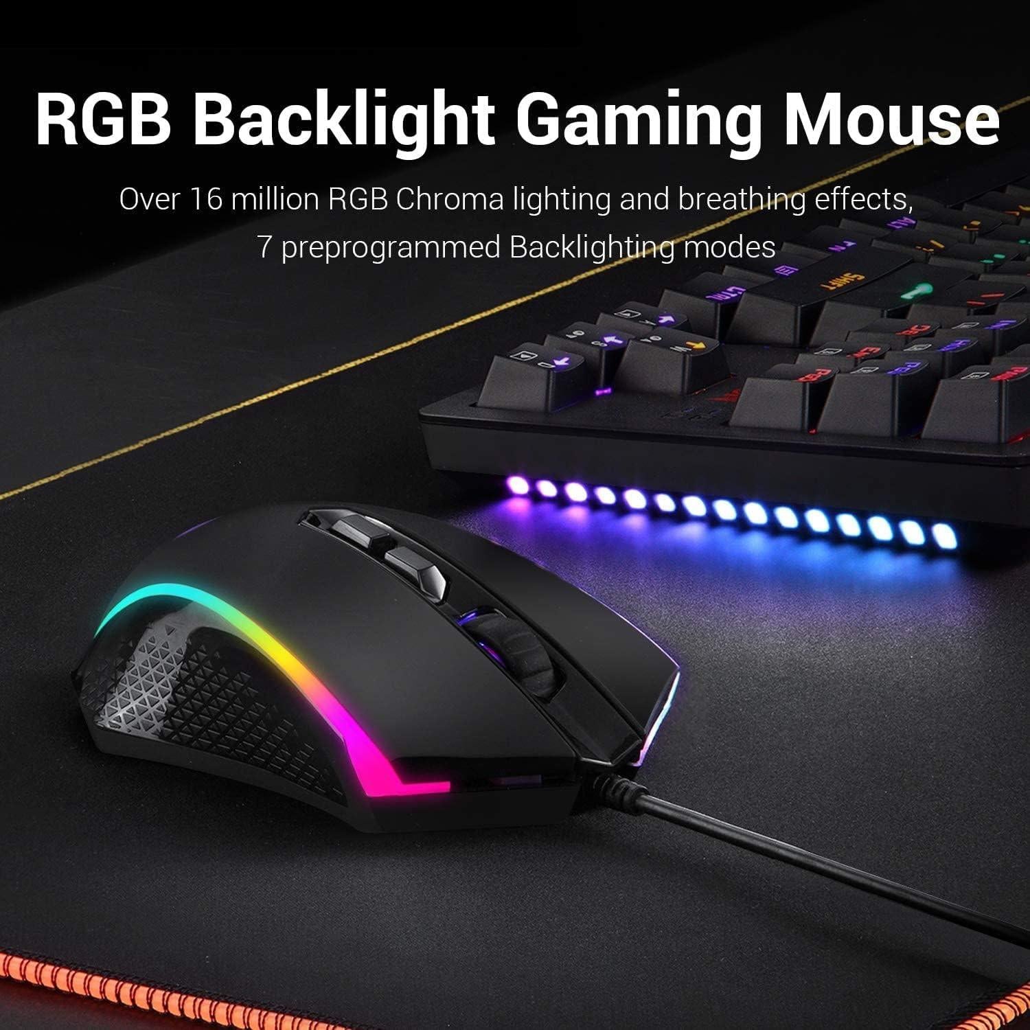 Redragon S113 Gaming Combo - Wired Mechanical Keyboard and Mouse Bundle - Gameonjo - Video Games and PC Gaming Store in Jordan