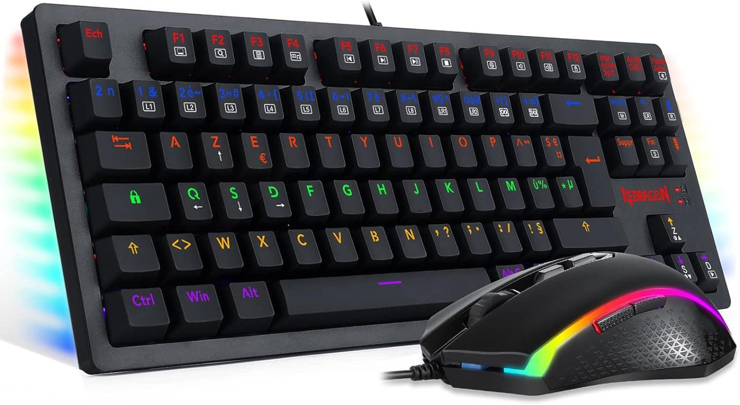 Redragon S113 Gaming Combo - Wired Mechanical Keyboard and Mouse Bundle - Gameonjo - Video Games and PC Gaming Store in Jordan