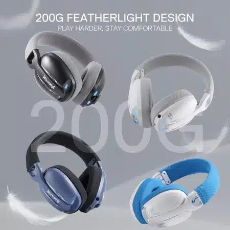 Redragon skuld pro h878 3-mode wireless white led gaming headset - headsets