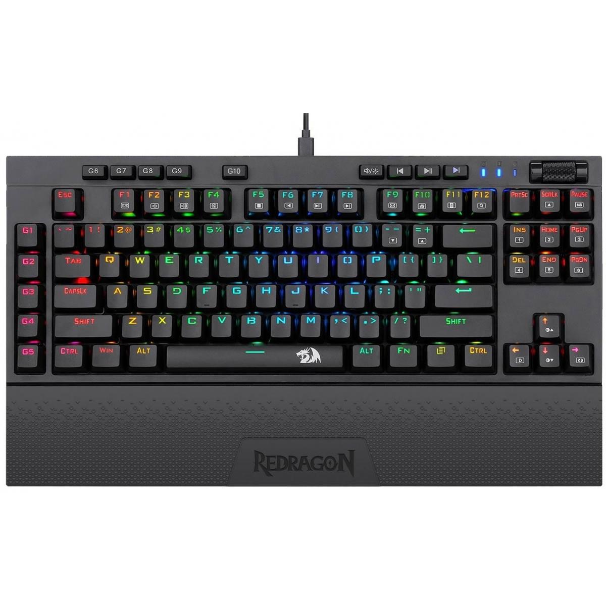 Redragon Vishnu K596 Rgb Mechanical Wired & Wireless - Gameonjo