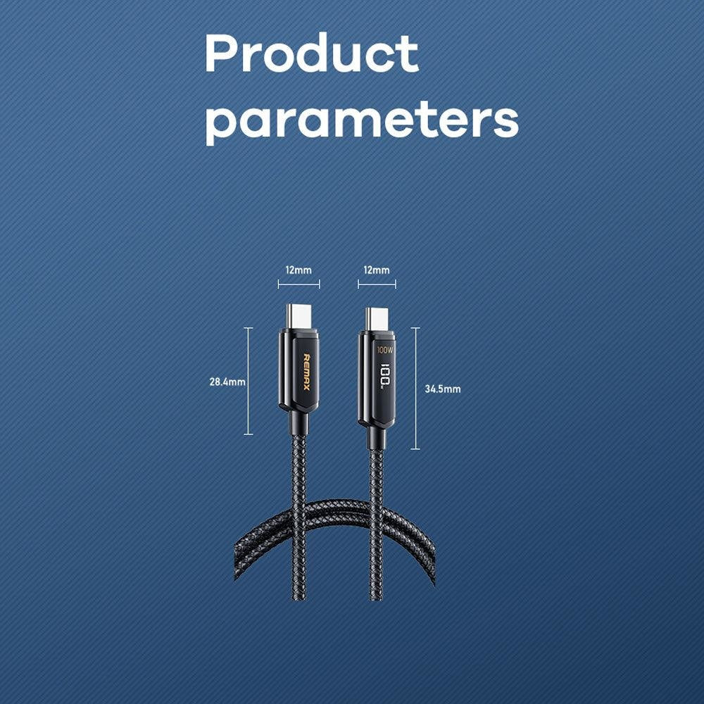 Remax Rc-128a Remine Series 100w Digital Display Type-c - Gameonjo