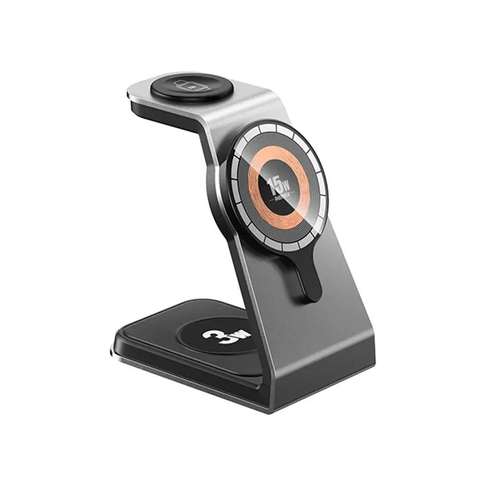 Remax Rp-w85 Magnetic 3 in 1 Wireless Charging Holder Default Title