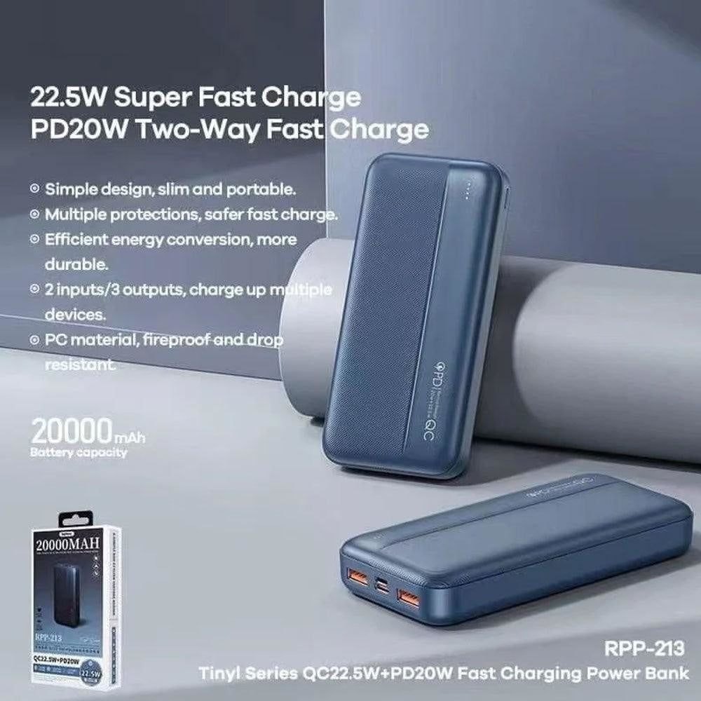 Remax Rpp-213 Tinyl Series 20000mah Power Bank - Gameonjo