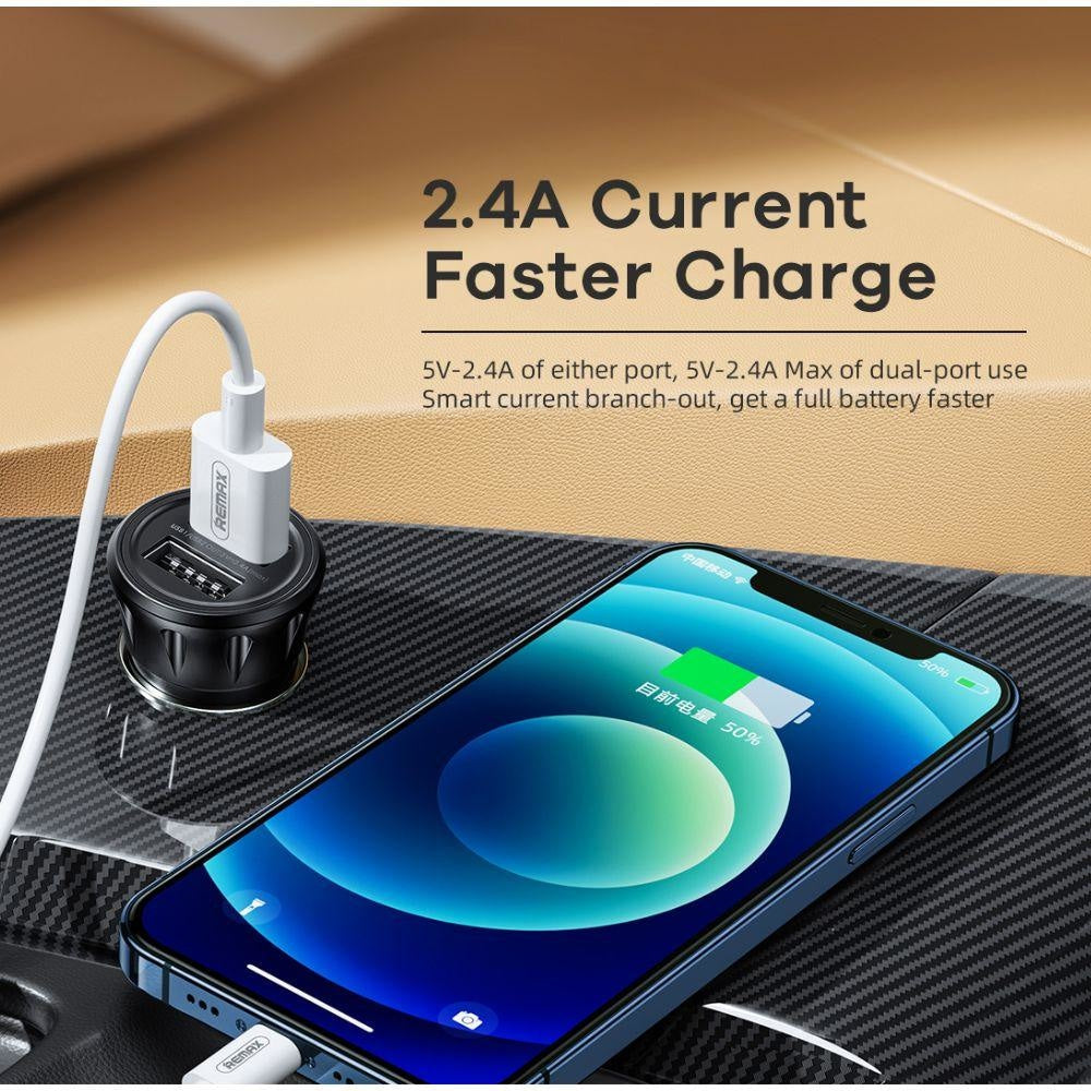 Remax Vanguard Rcc236 2.4a Car Charger - Gameonjo