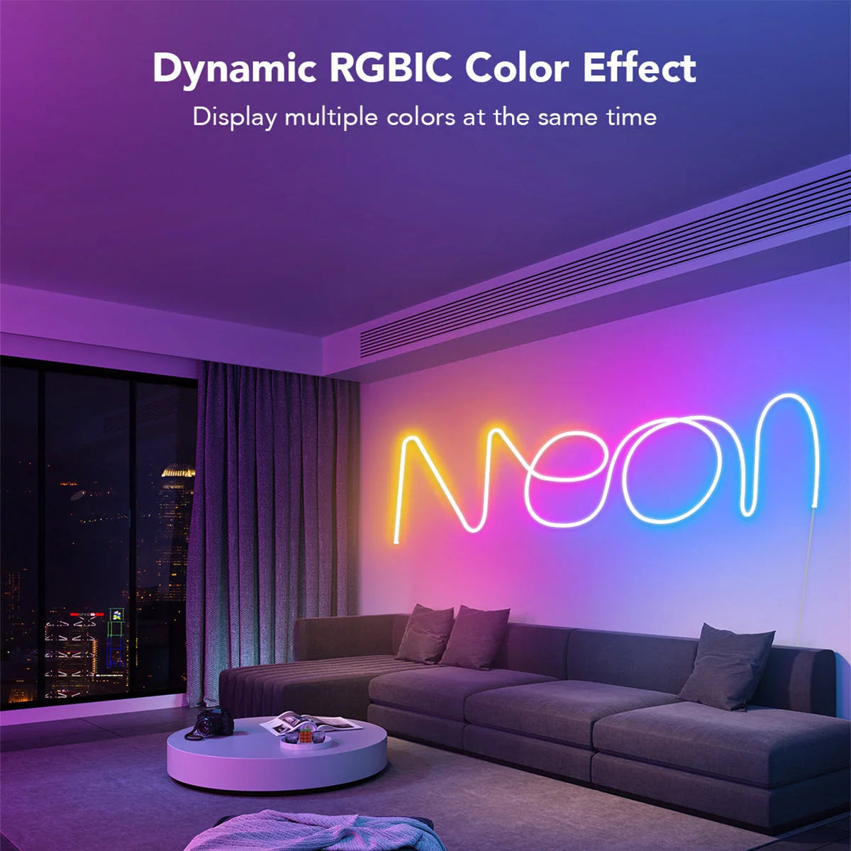 Rgb smart ic 5v usb neon led strip lights