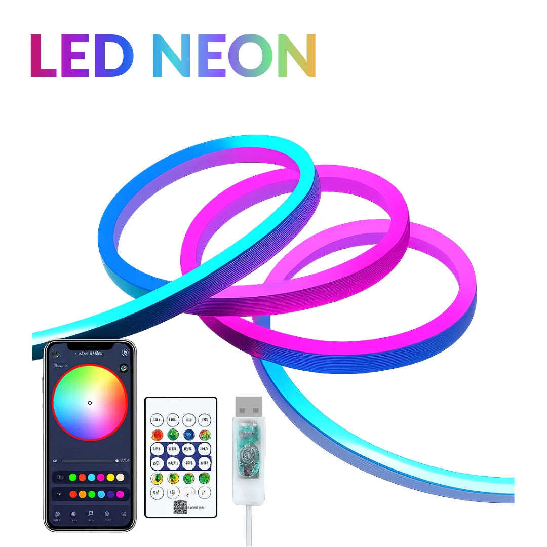 Rgb smart ic 5v usb neon led strip lights