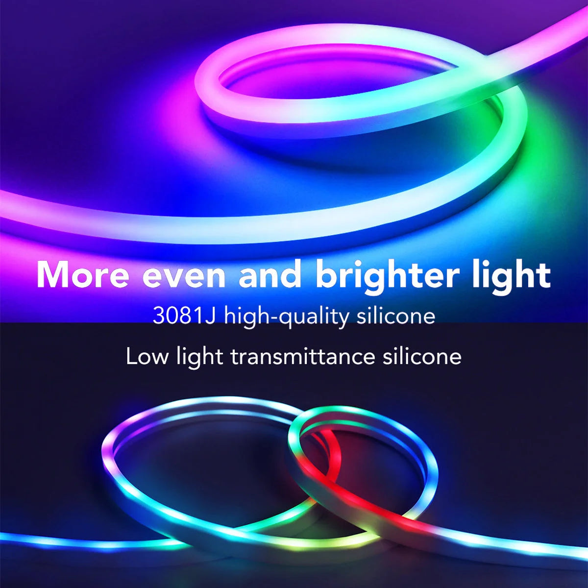 Rgb smart ic 5v usb neon led strip lights