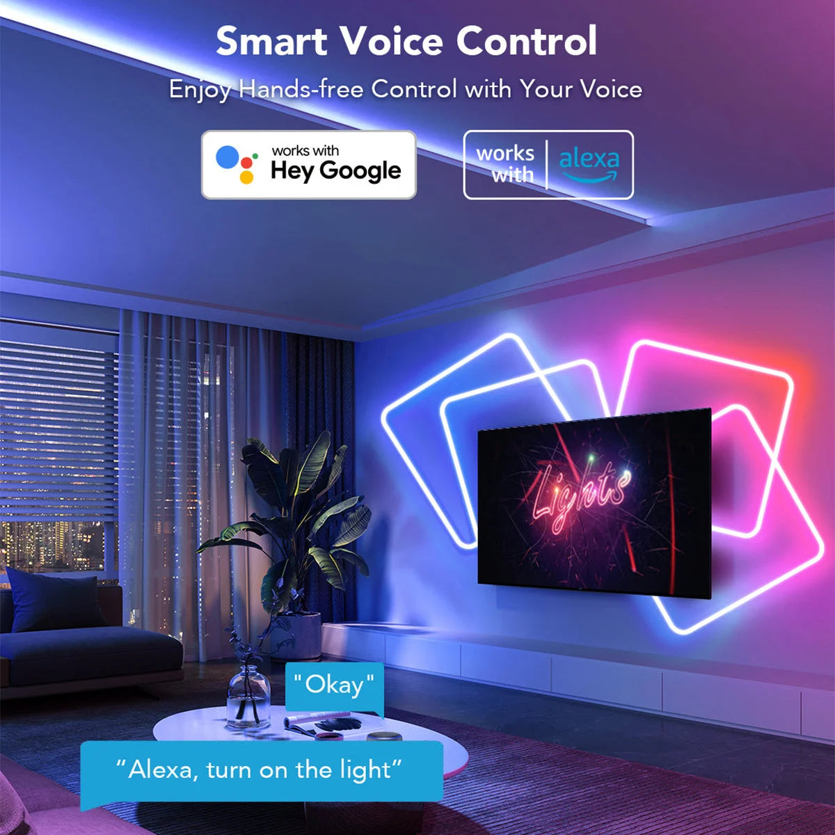 Rgb smart ic 5v usb neon led strip lights
