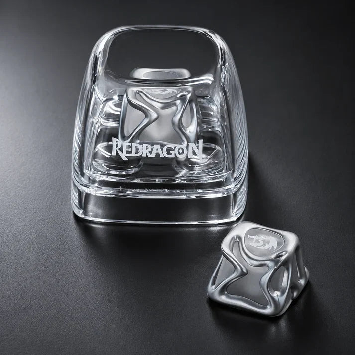 Redragon crystalflow™ liquid metal rgb artisan mechanical keyboard keycap – premium custom esc key (1 pcs)